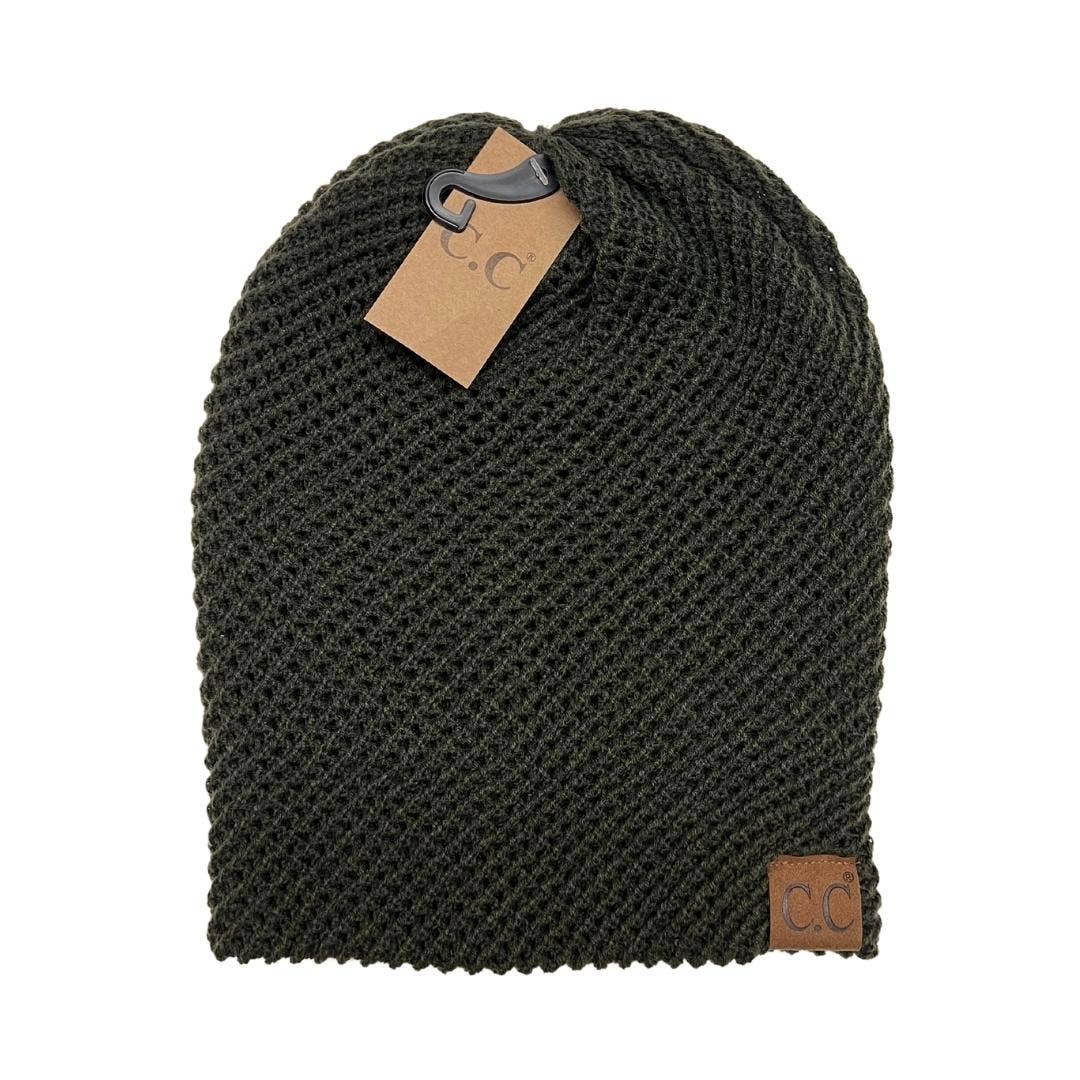 Slouchy Knit CC Beanie