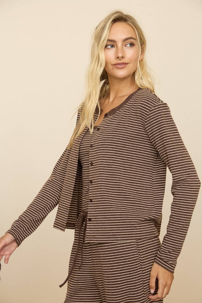 Calista Striped Cardigan