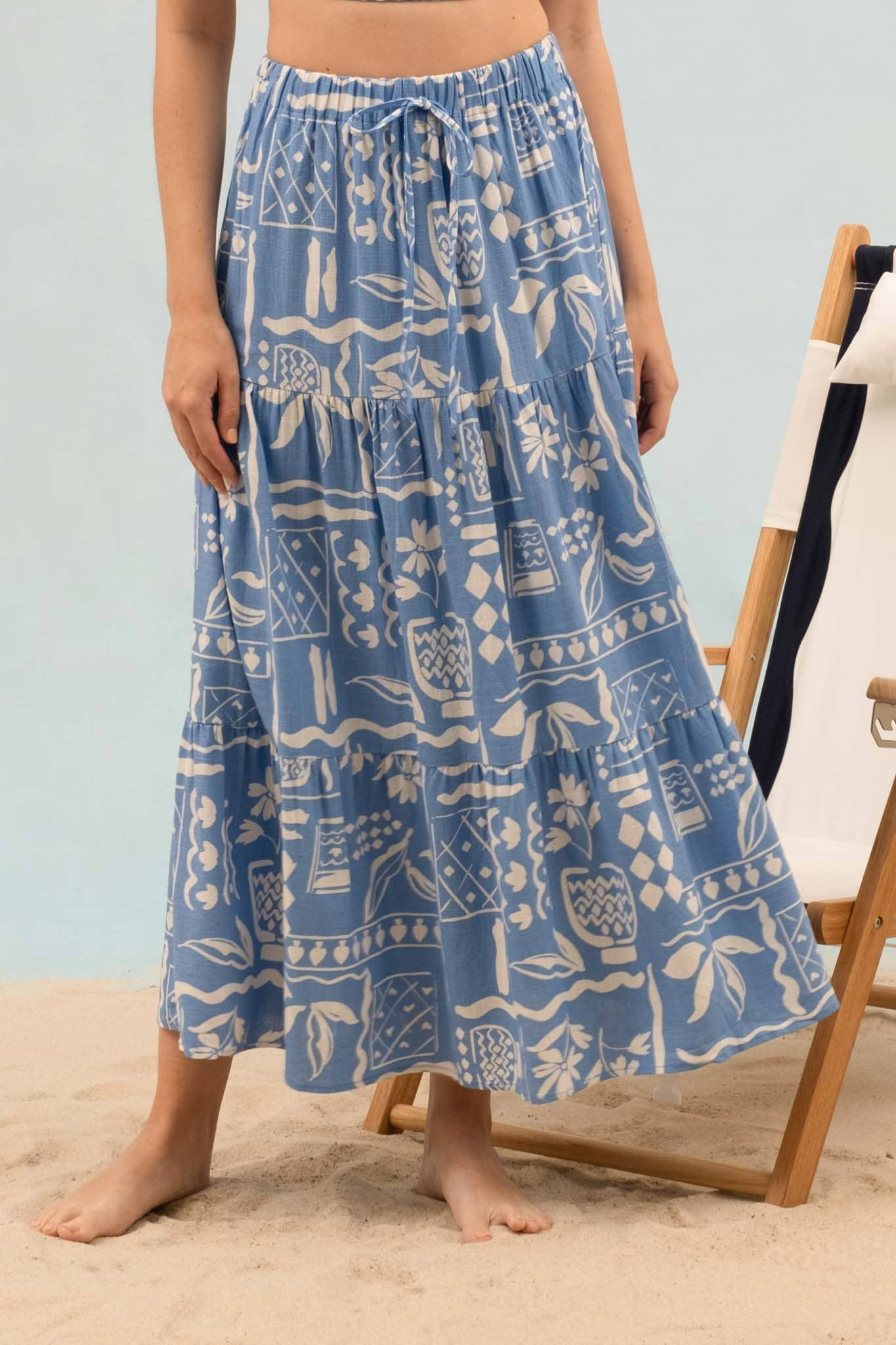 Beach Bound Midi Skirt
