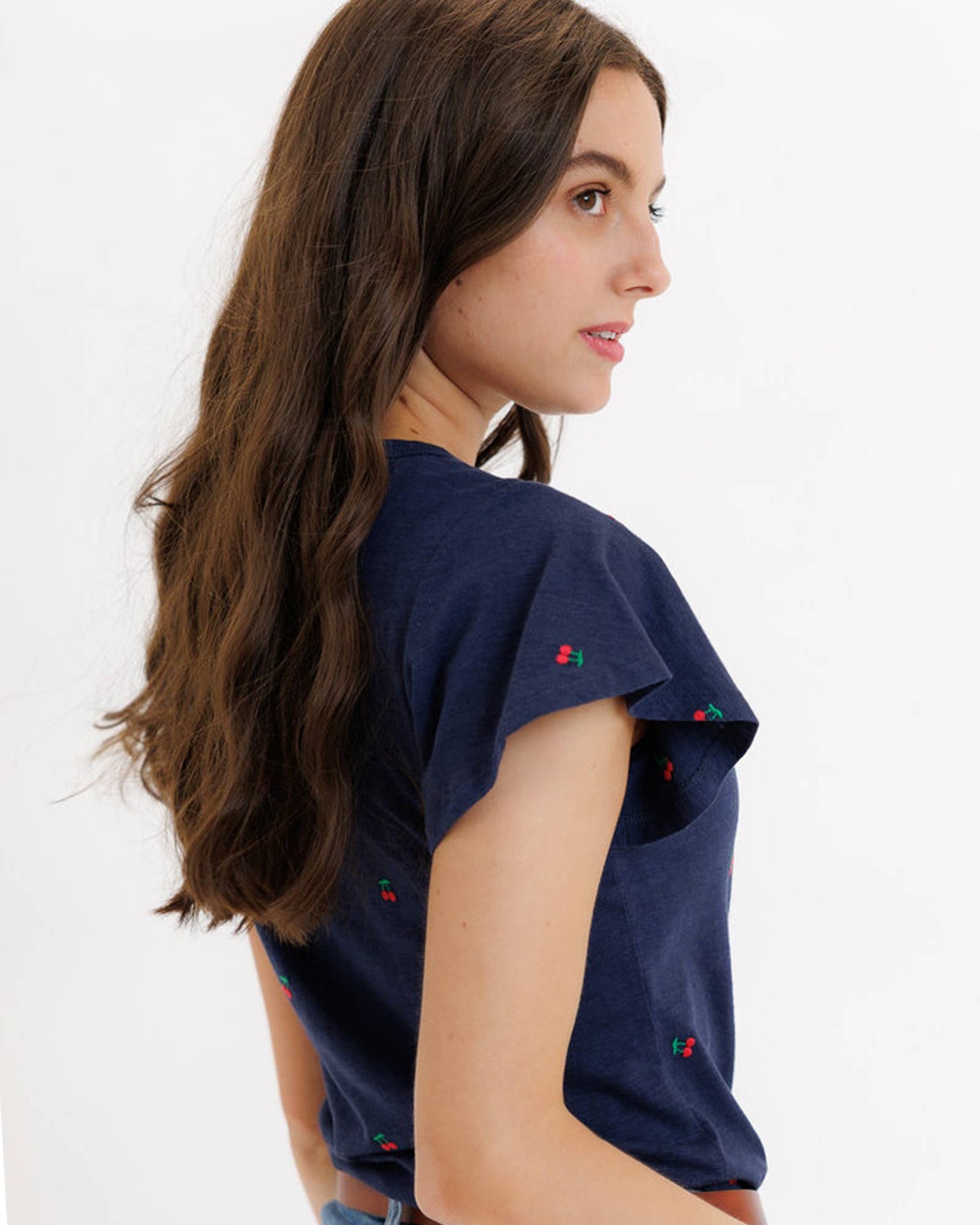 Cherry Pickin Flutter Top