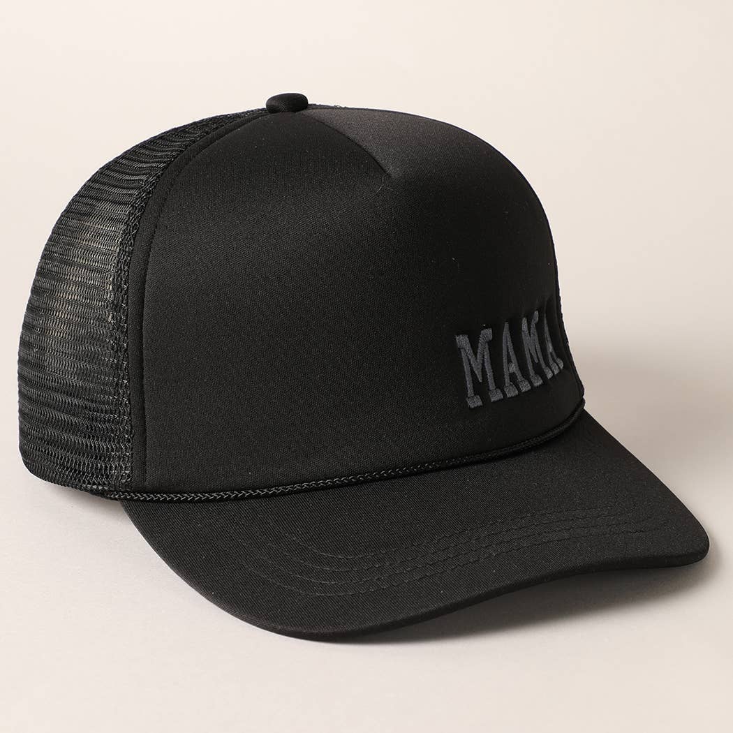 Mama Embroidered Trucker