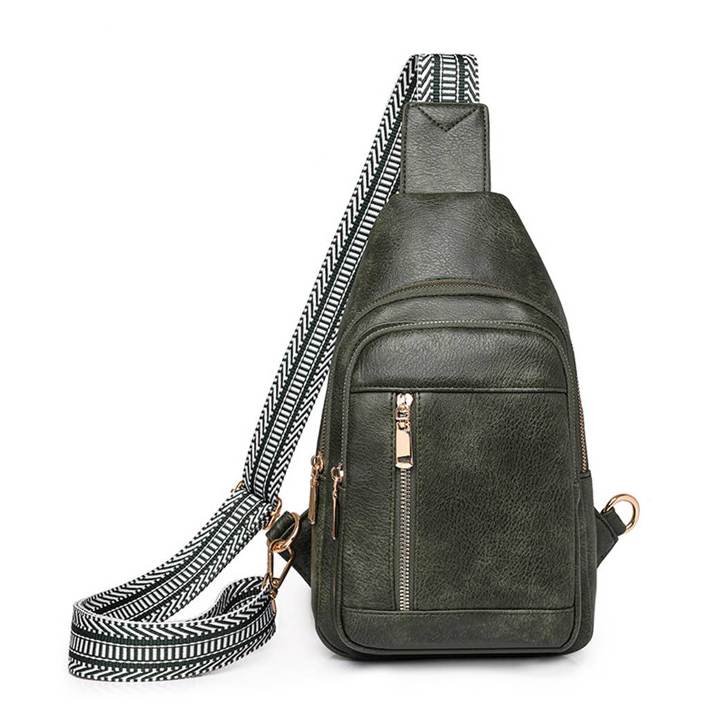 Michaela Vertical Zip Crossbody