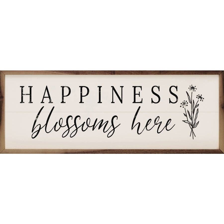 Happiness Blossoms Here Flowers White