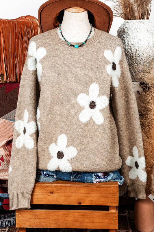 Floral Field Sweater