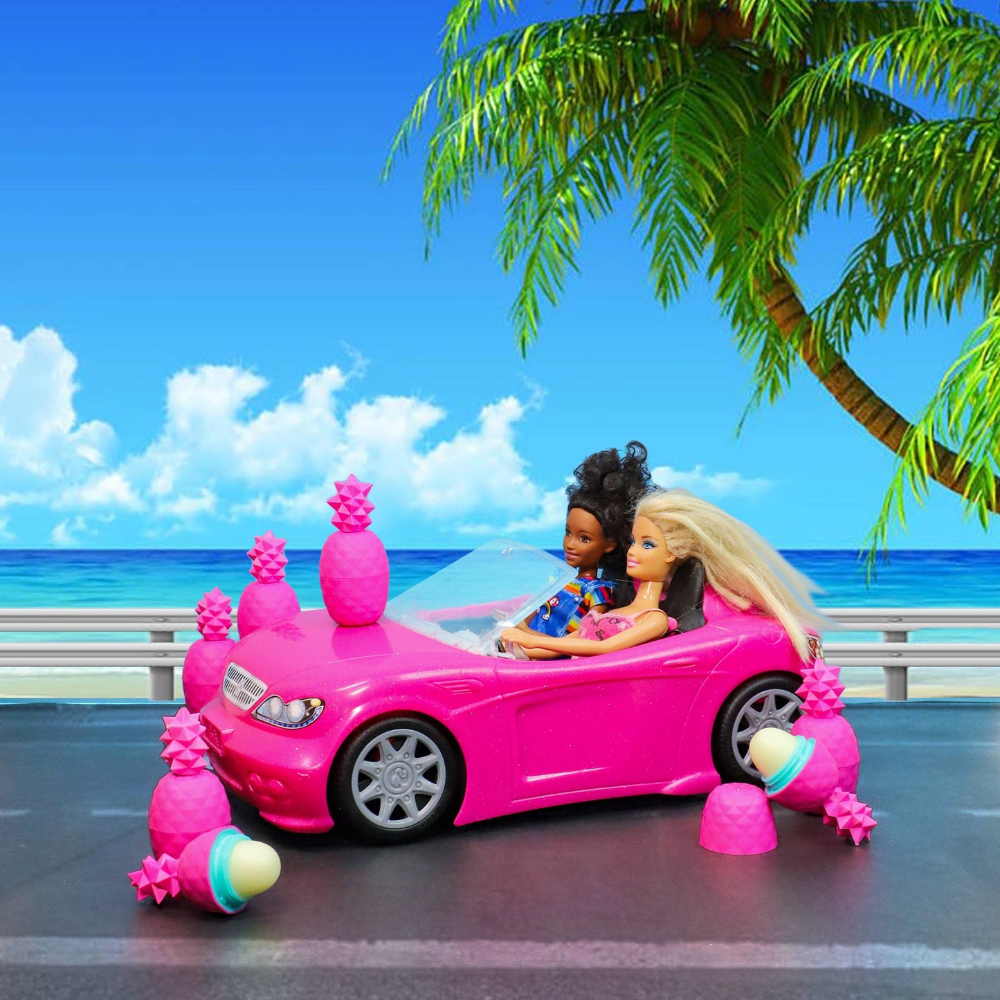 HOT Pink Pineapple Lip Balm 100% Natural RASPBERRY MOJITO