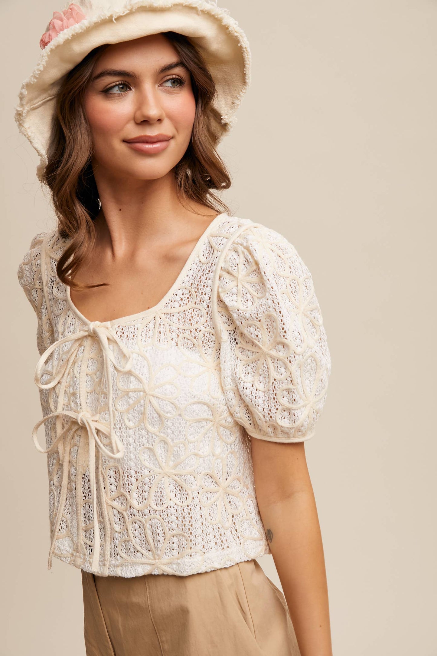 Out to Tea Crochet Top