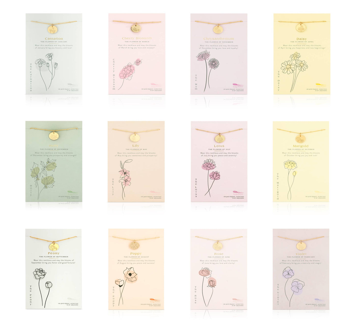 Birth Flower Necklace