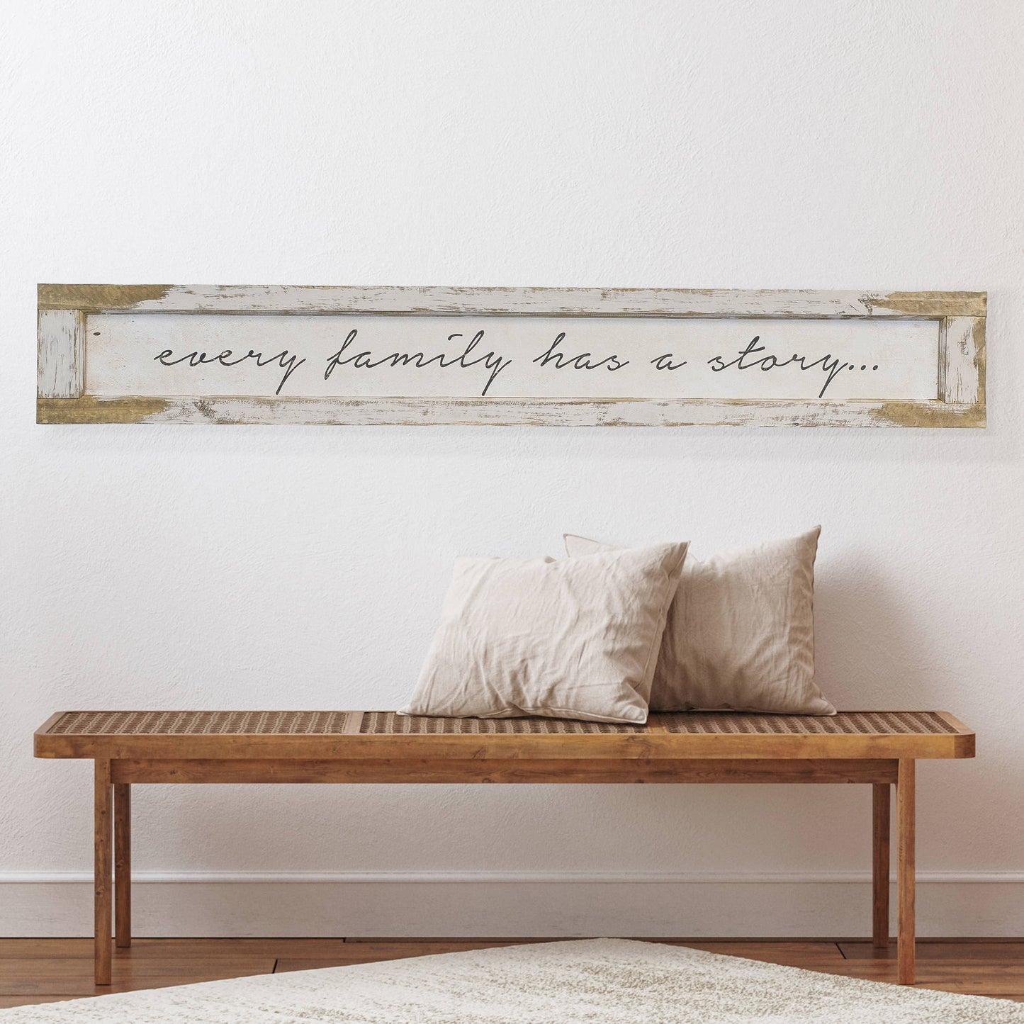 Every Family Oversized Rustic Sign