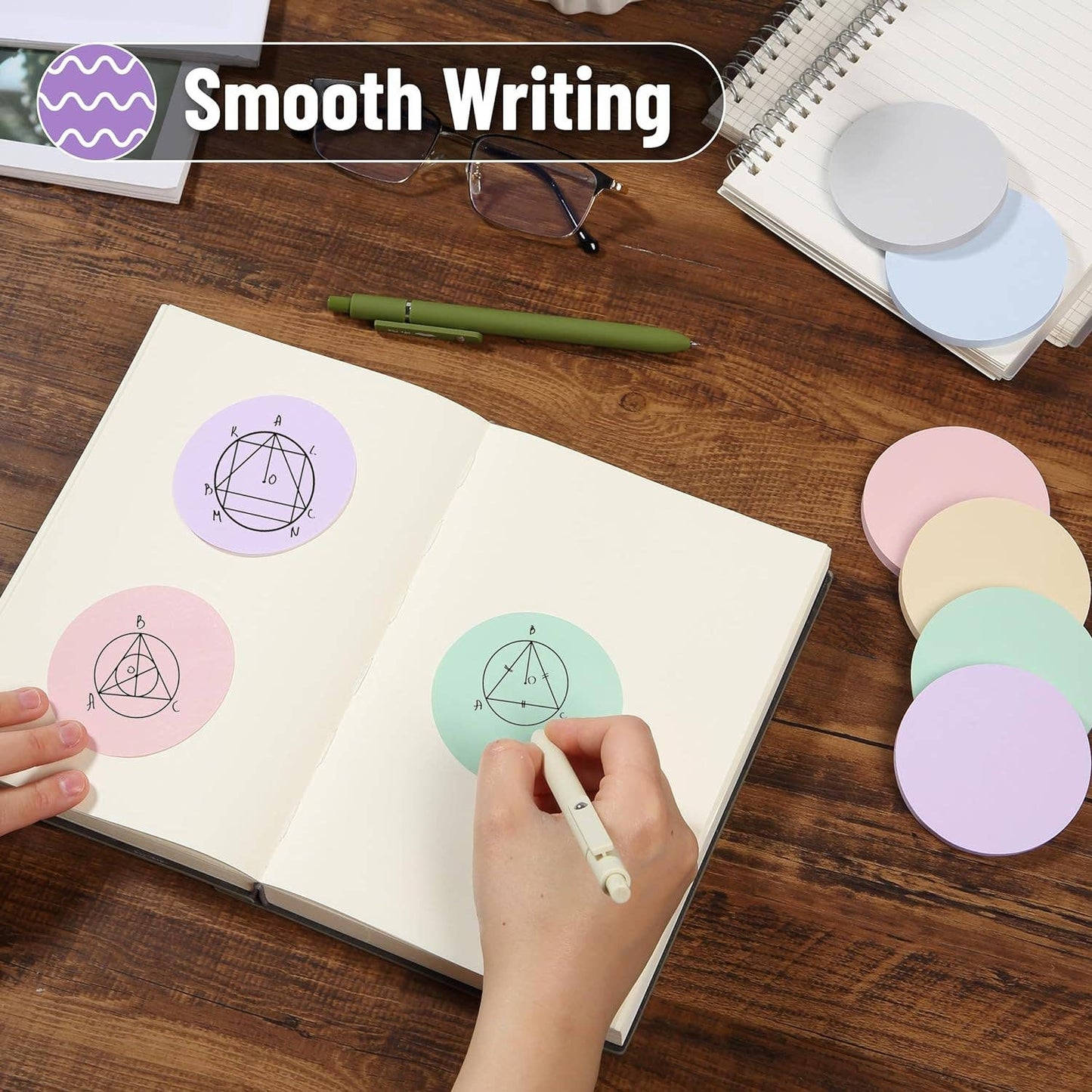 Round Sticky Notes - 12 Pack