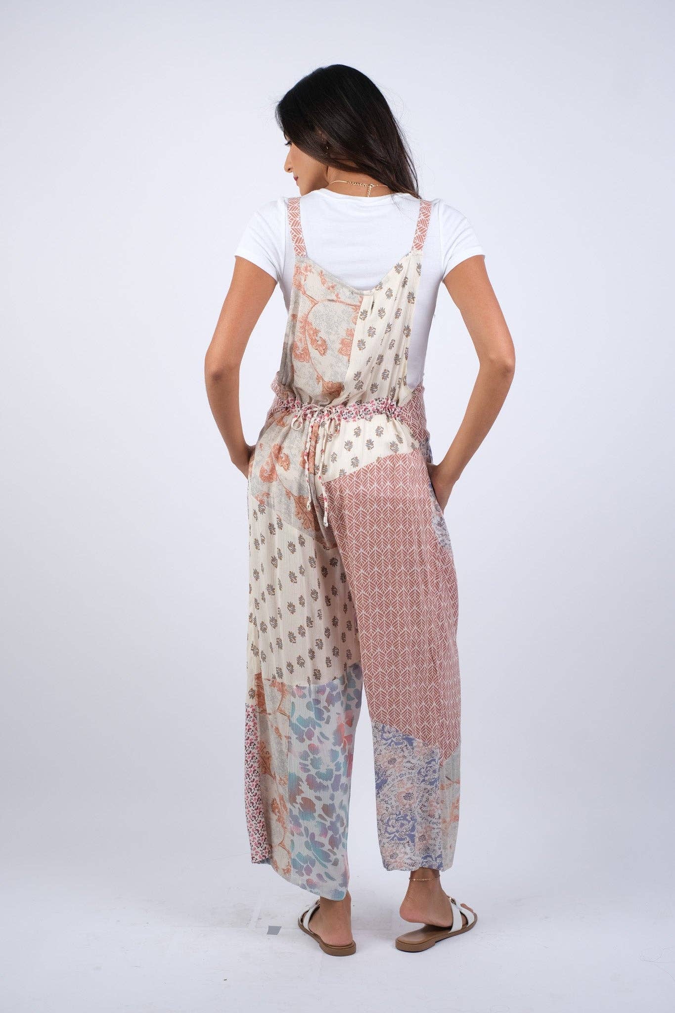 Rosy Mosaic Overalls