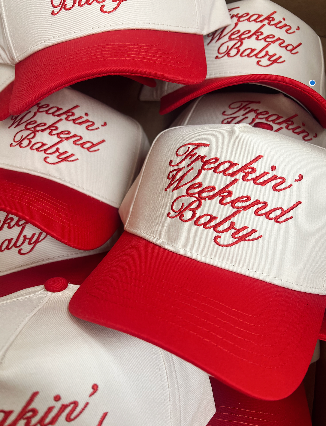 Freakin' Weekend Baby - Black Vintage Trucker Hat