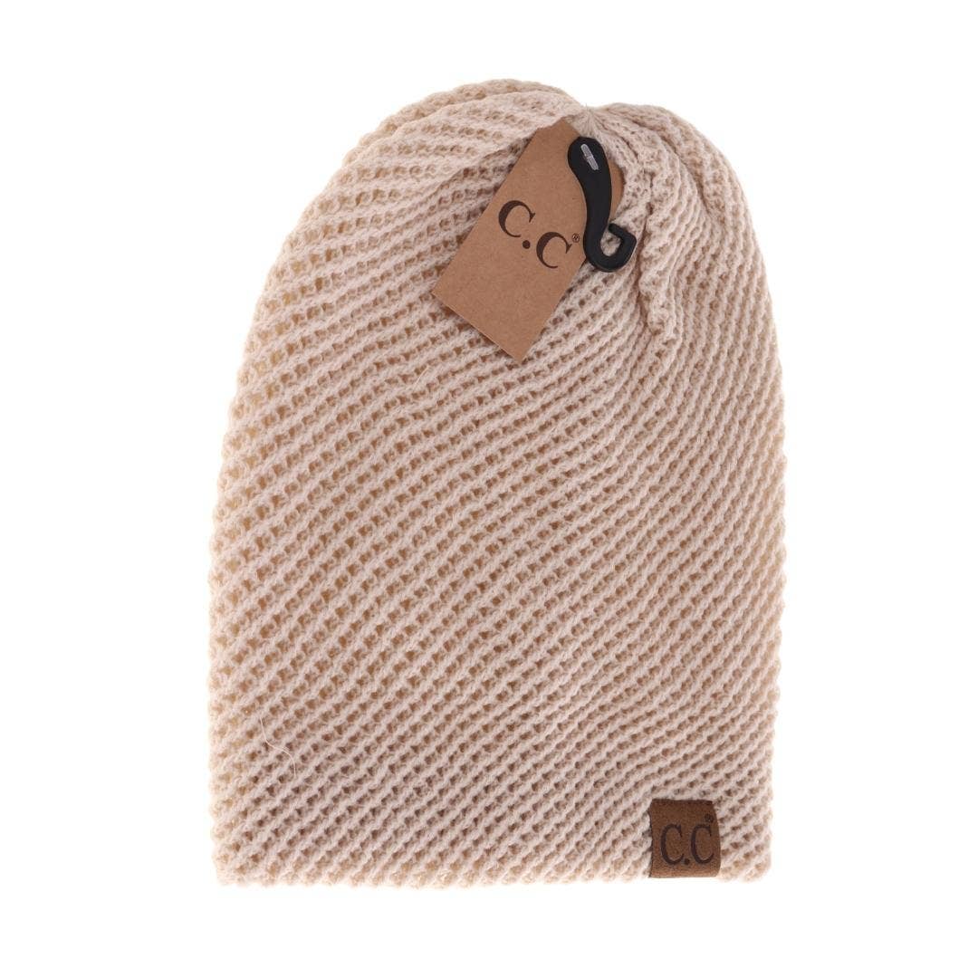 Slouchy Knit CC Beanie