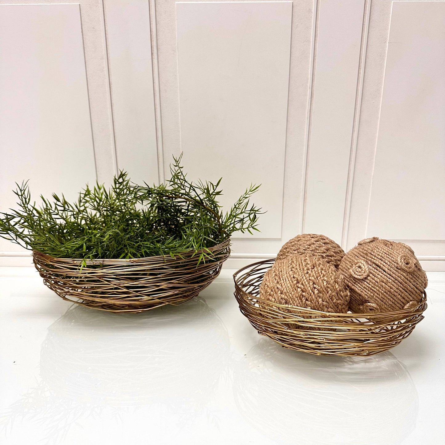 Iron Gold Woven Basket