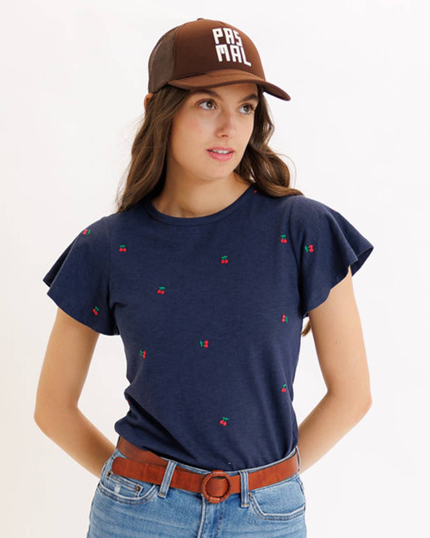 Cherry Pickin Flutter Top