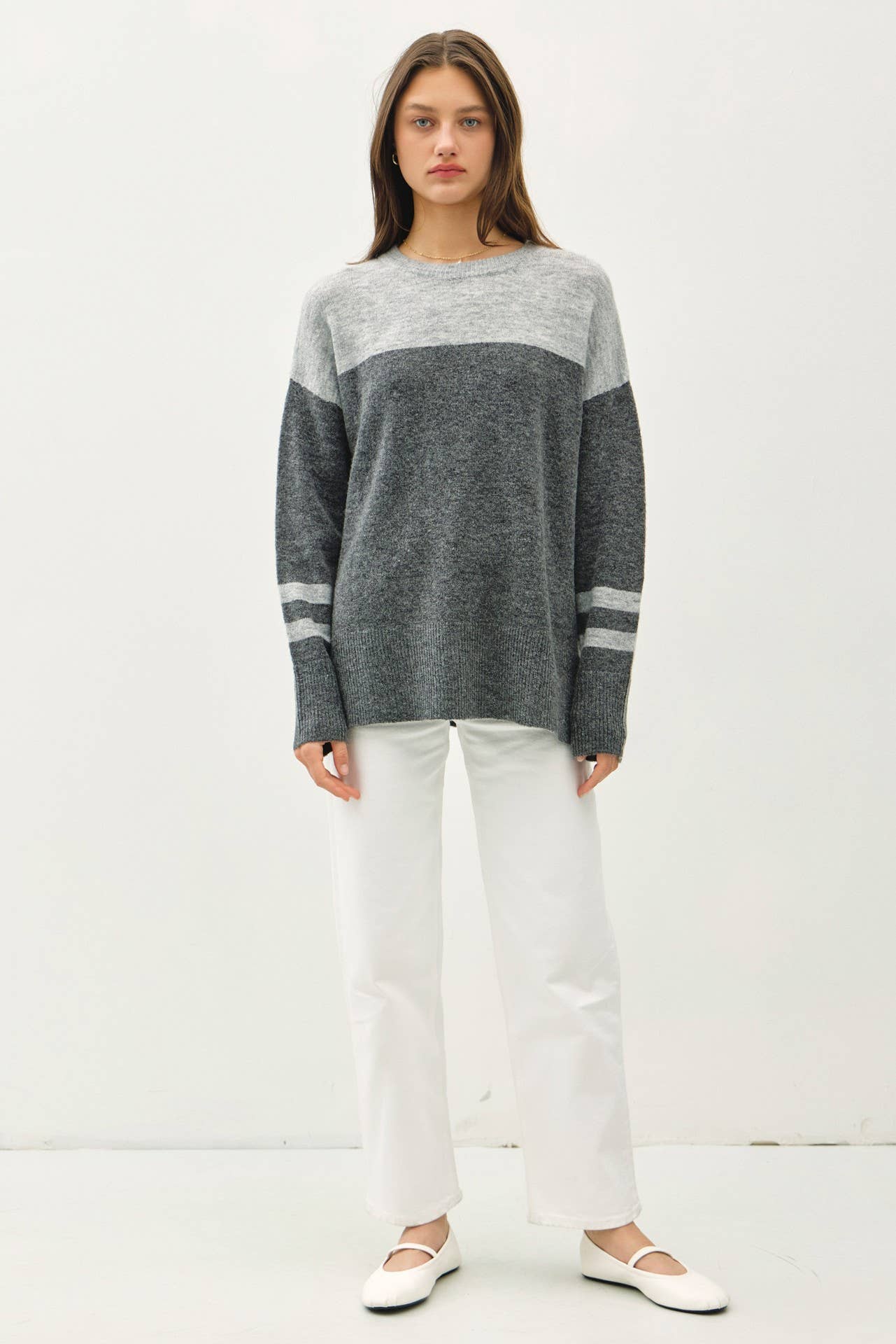 Jersey Striped Sweater