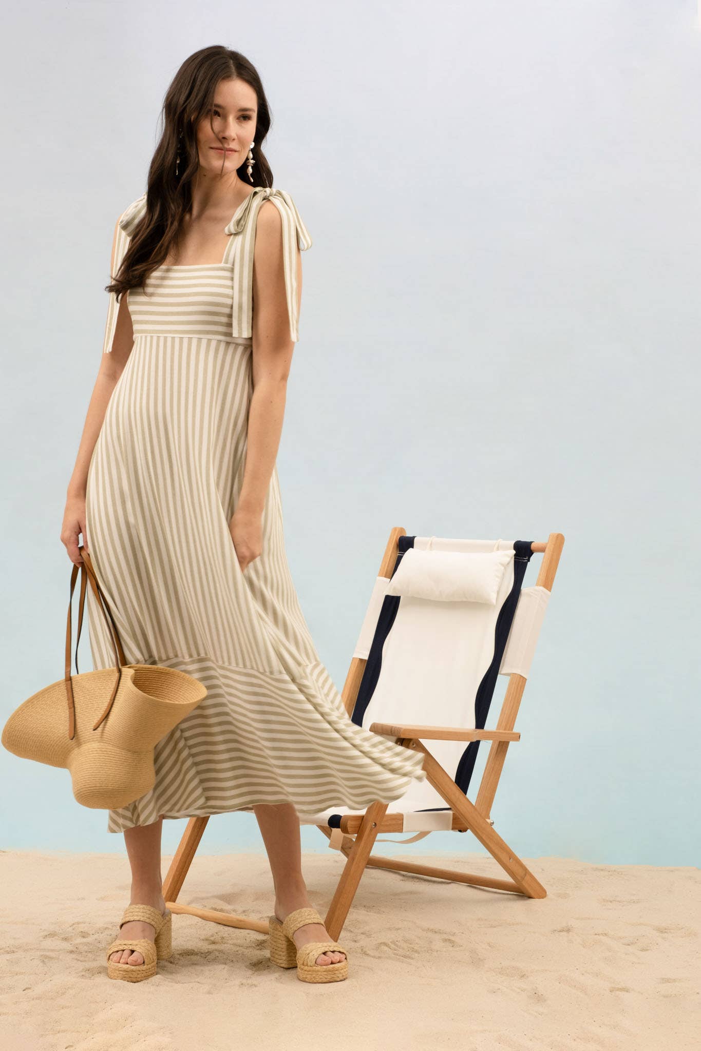Wave on Wave Stripe Maxi Dress