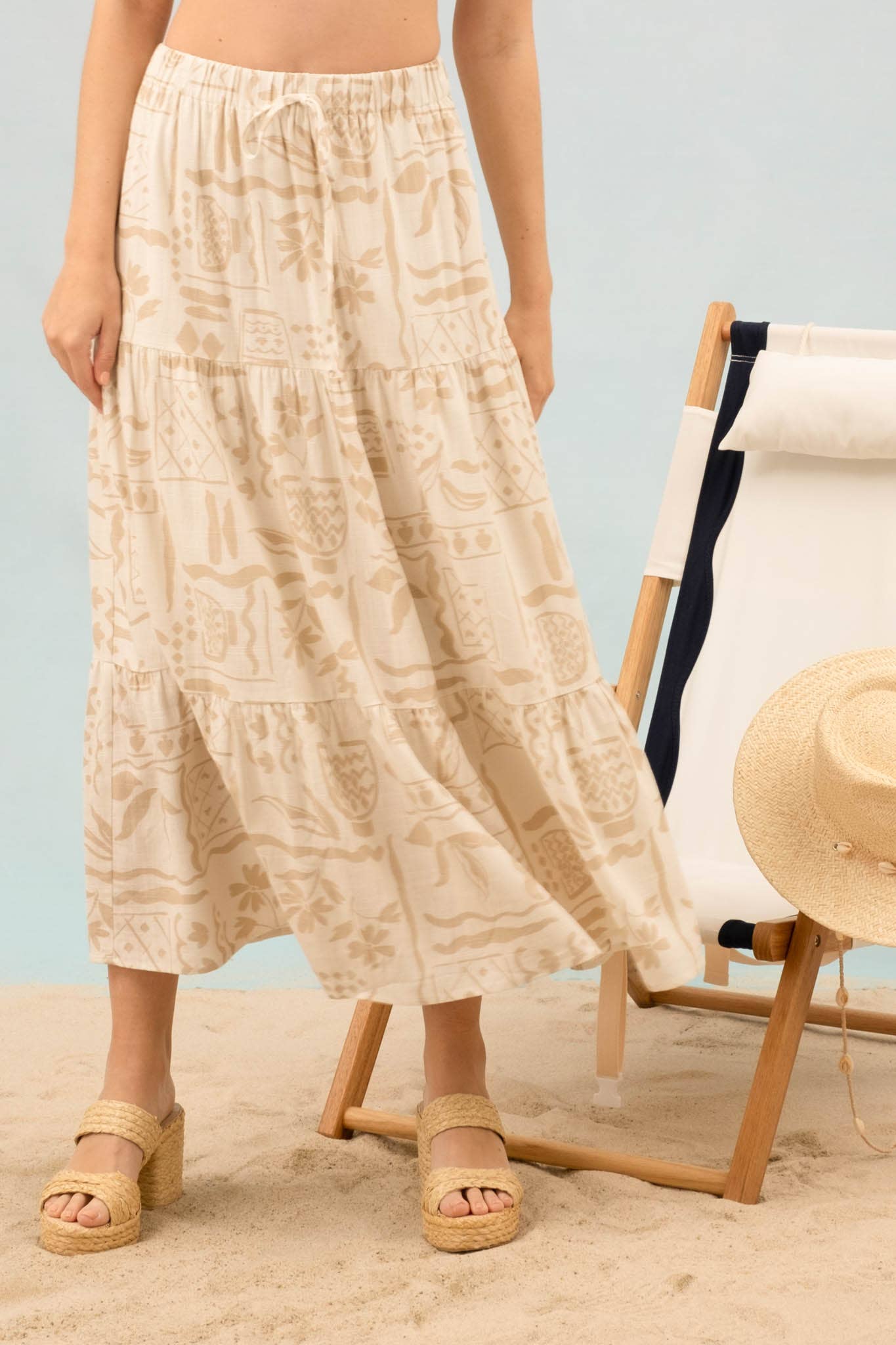Beach Bound Midi Skirt