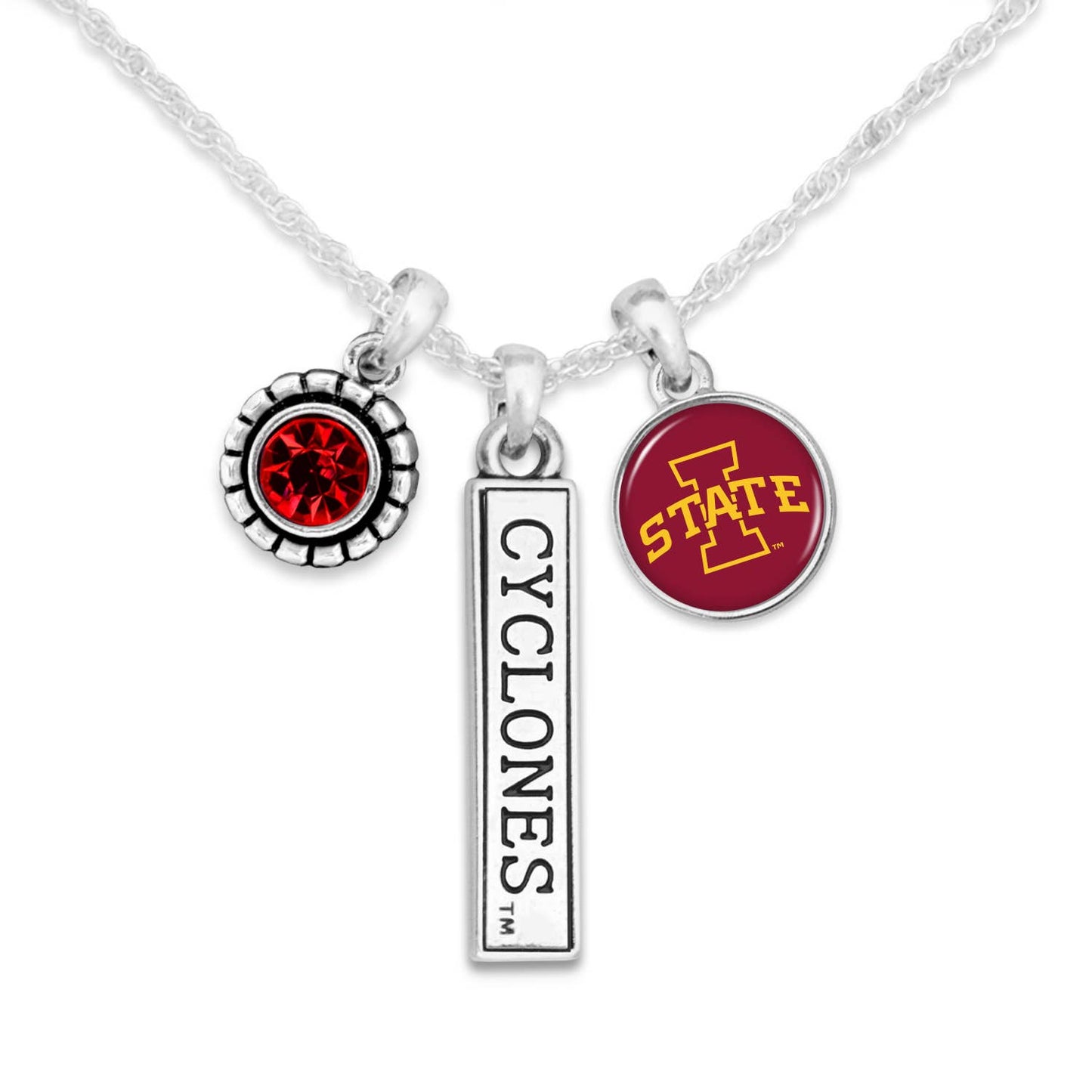 Iowa State Cyclones Trifecta Necklace