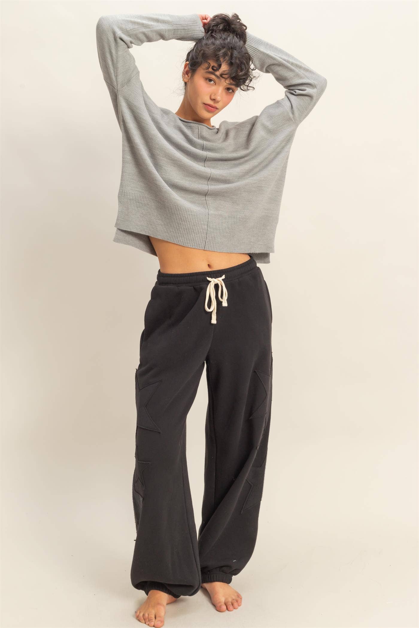 Winter Vibes Center Seam Sweater