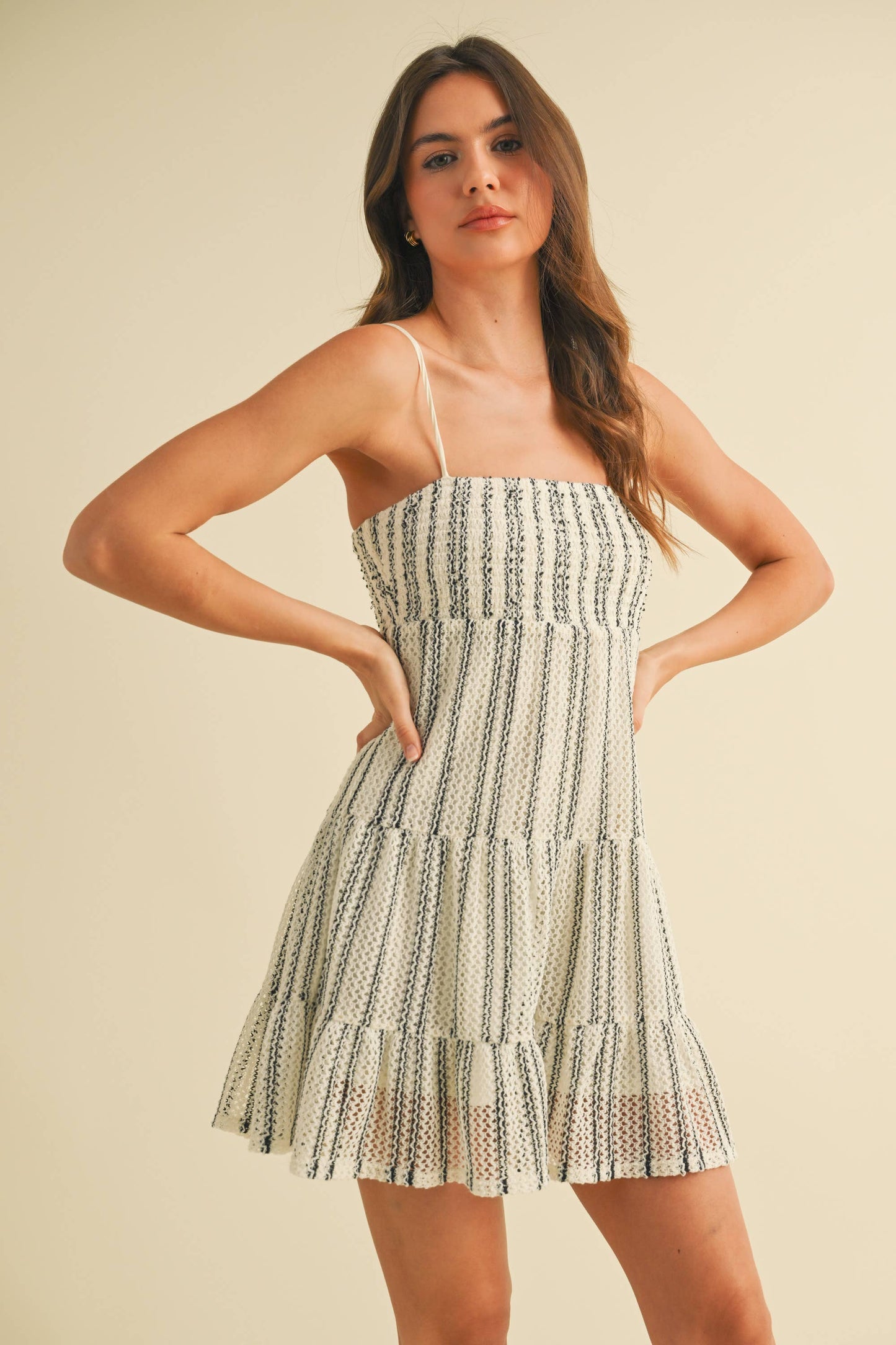 Cali Vibin Crochet Romper