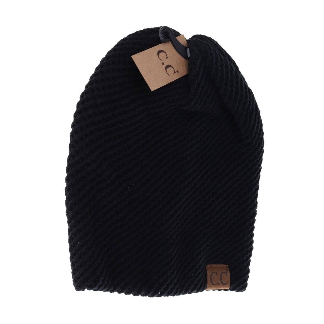 Slouchy Knit CC Beanie