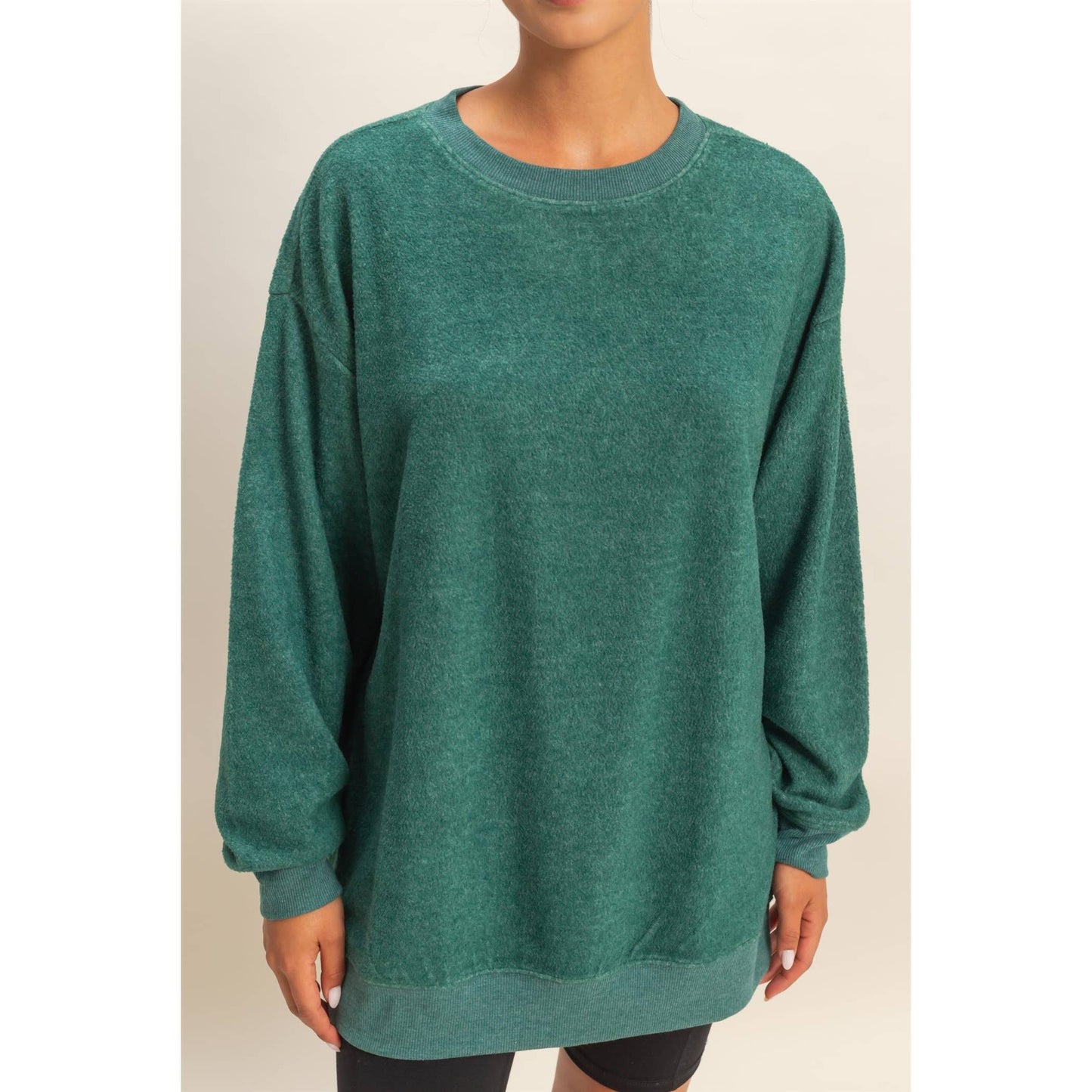 Oversized Crewneck Casual Sweatshirt