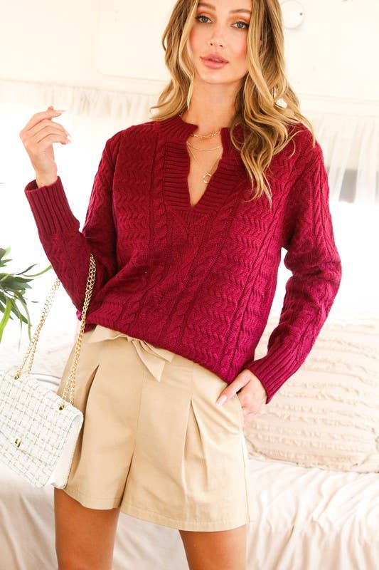 Ski Babe Vneck Sweater
