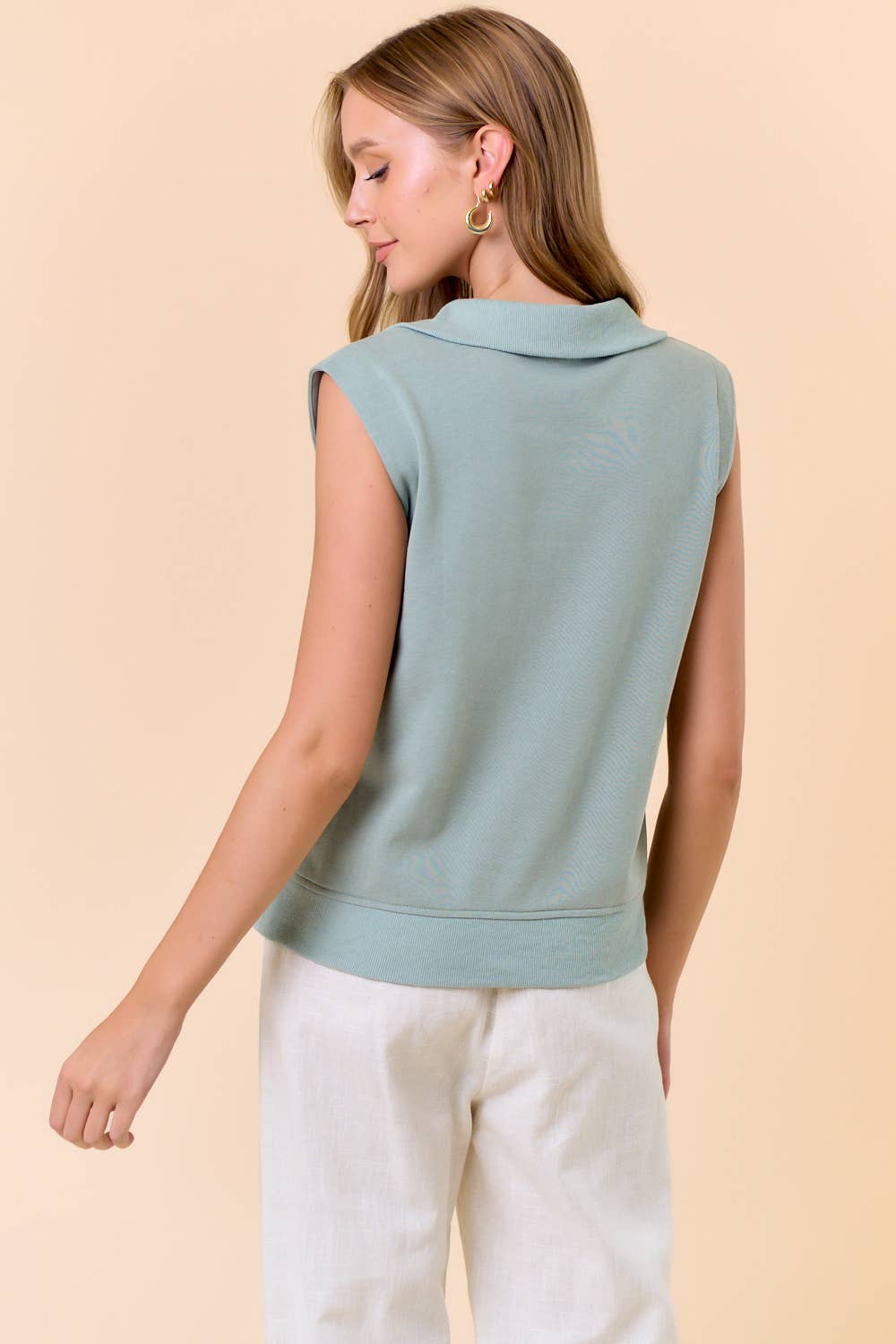 Sail Away Zipper Top