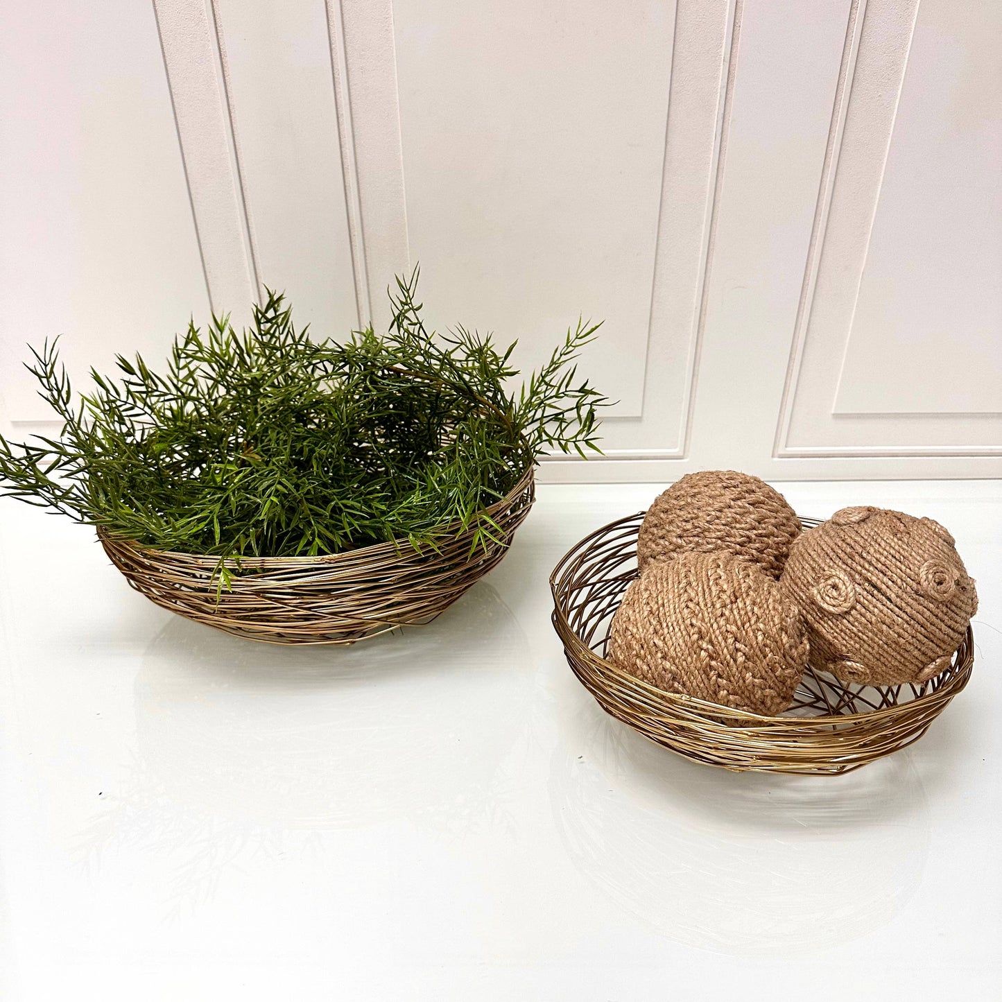 Iron Gold Woven Basket