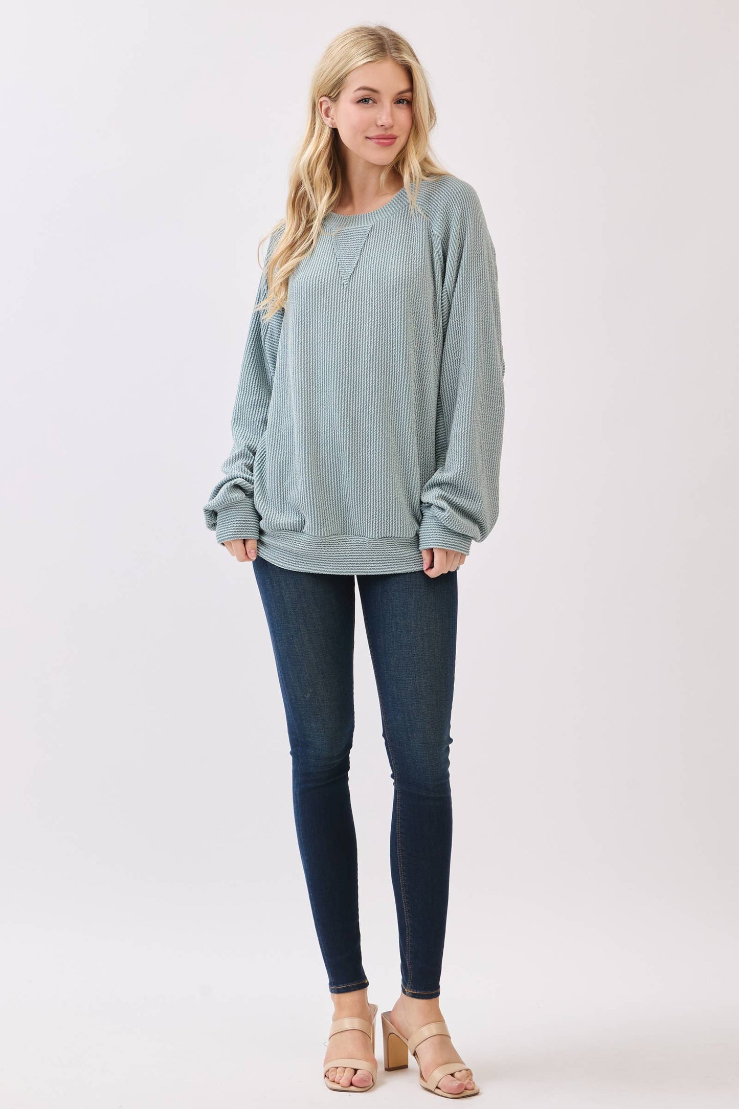 All for Autumn Ribbed Pullover