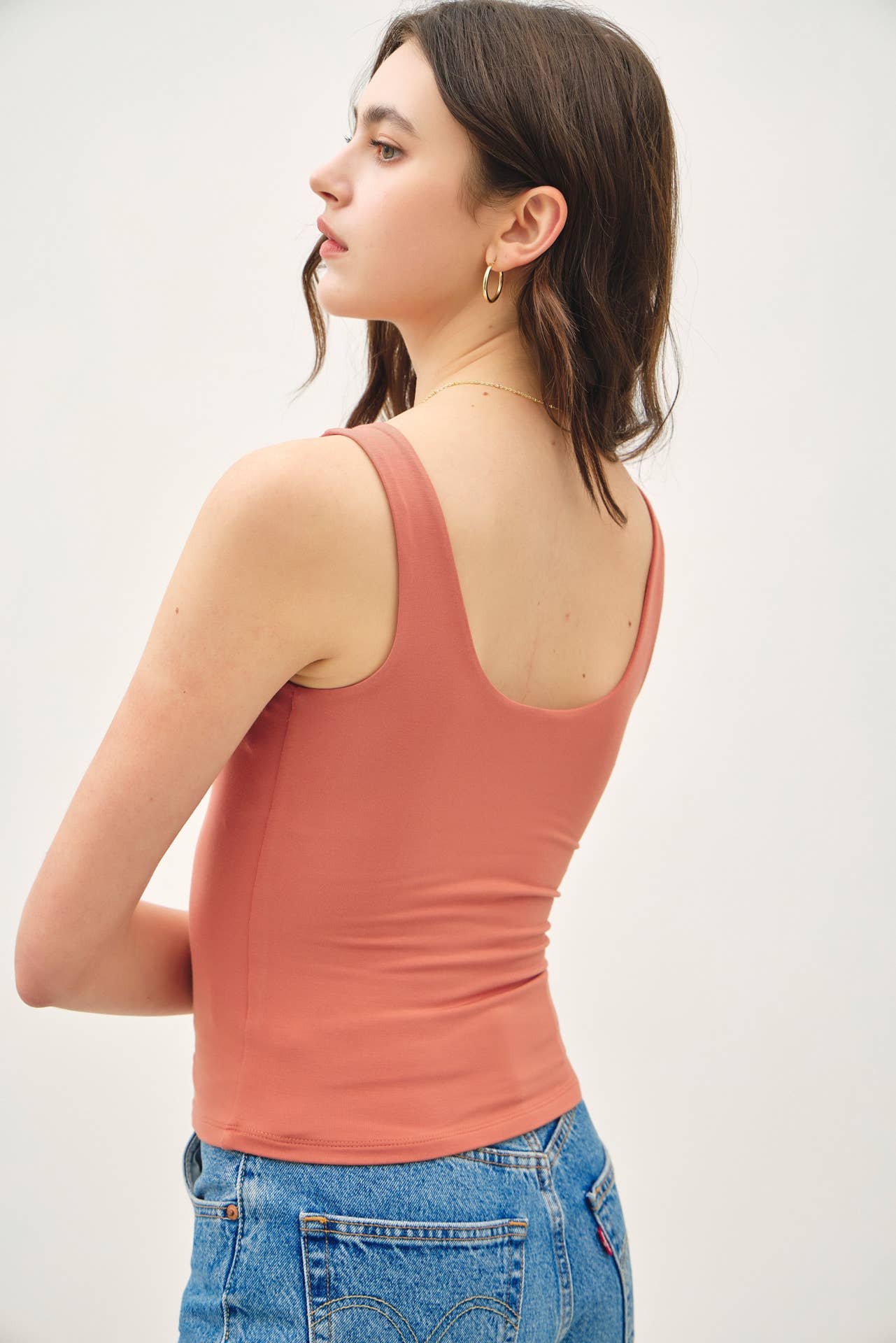 Scoop Neck Double Lined Tank