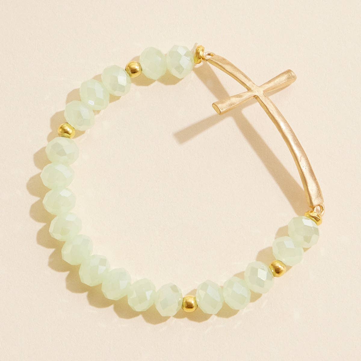 Beaded Cross Bracelet NEW