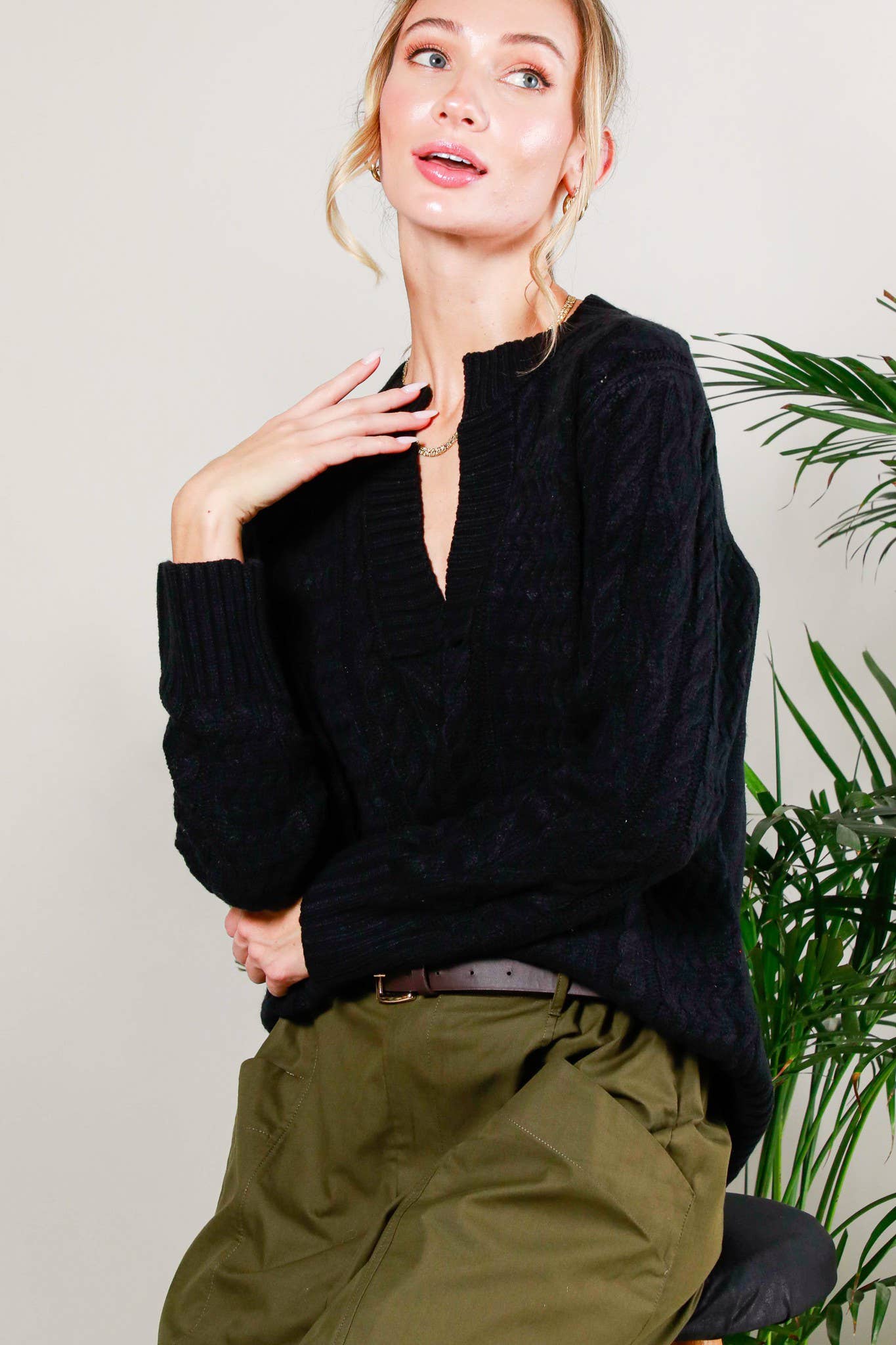 Ski Babe Vneck Sweater