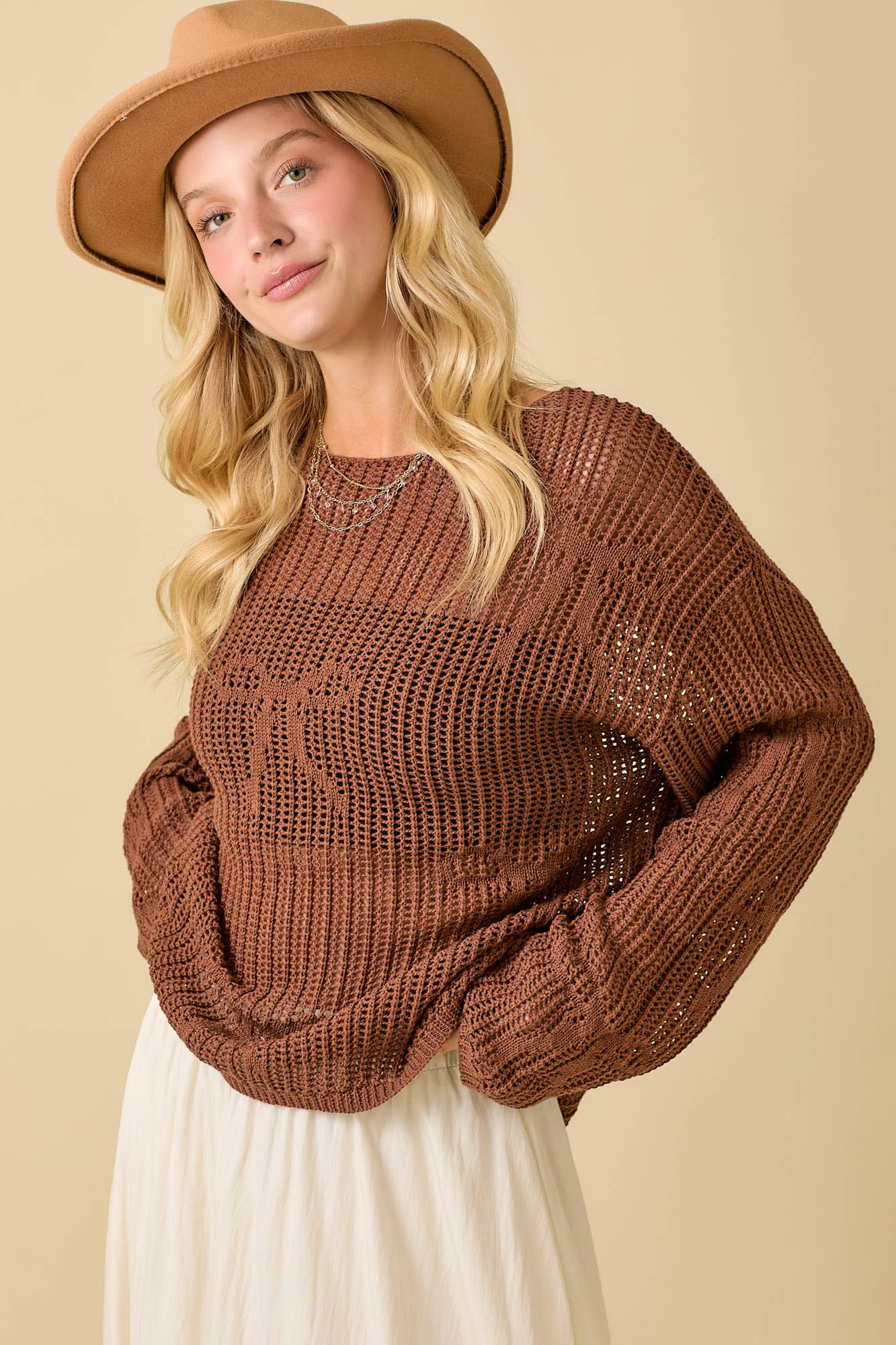 Boat Neck Crochet Bow Top