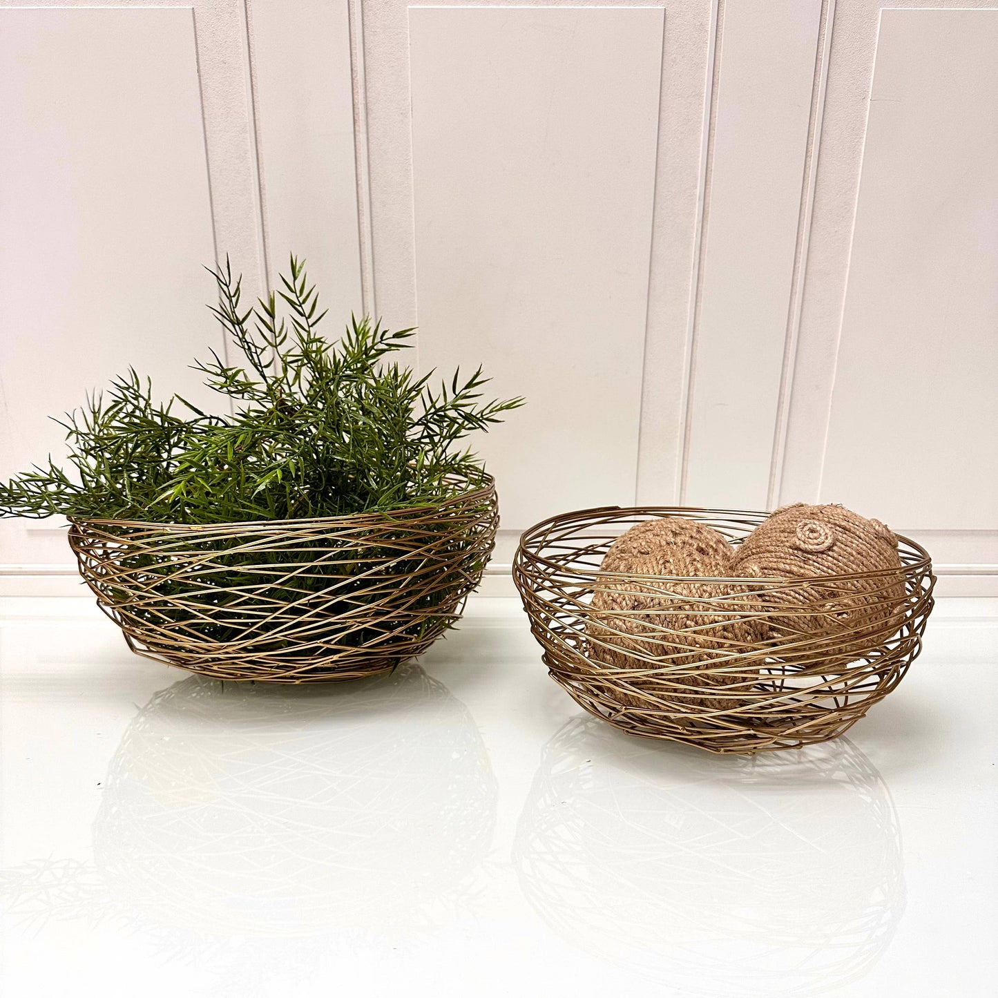 Iron Gold Woven Basket