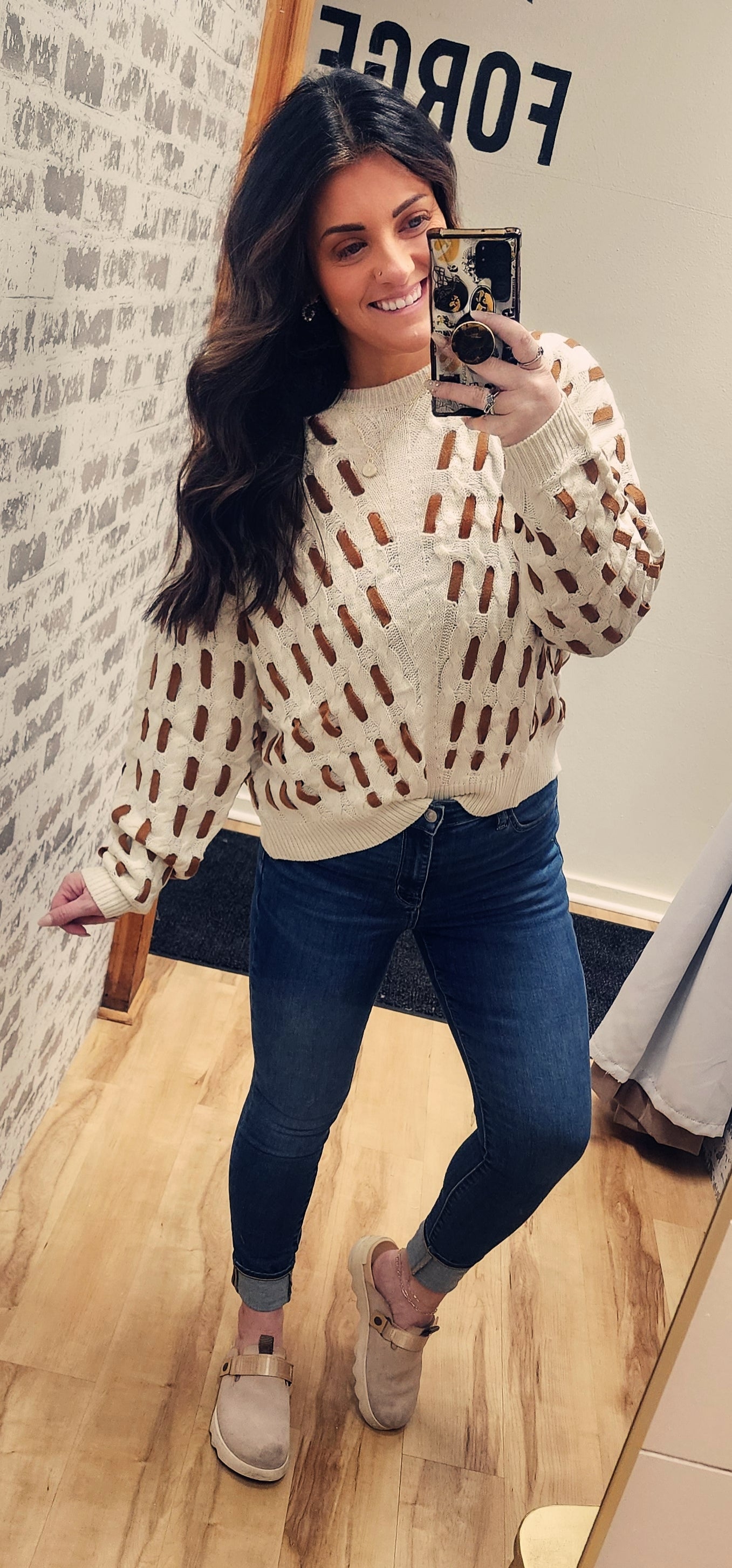 Ribbon Loop Sweater
