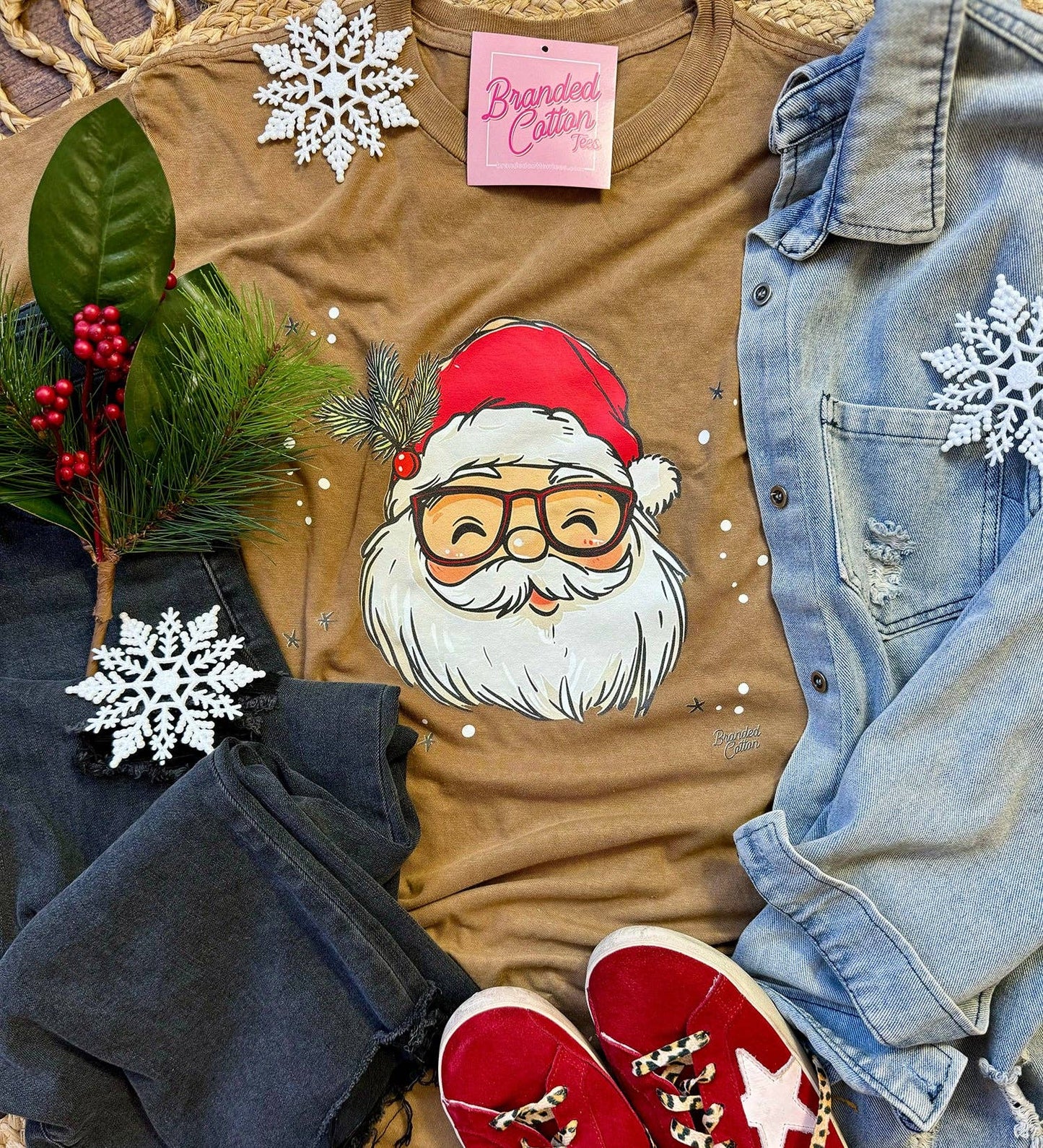 Santa Glasses Tee