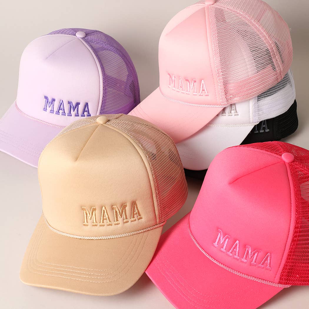 Mama Embroidered Trucker
