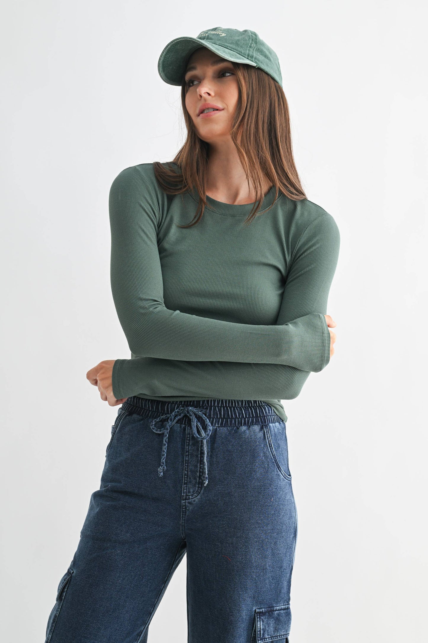 Basic Babe Fall Ribbed Top