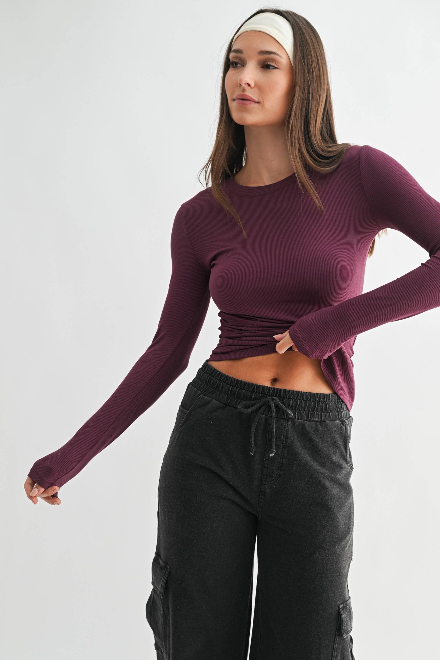 Basic Babe Fall Ribbed Top