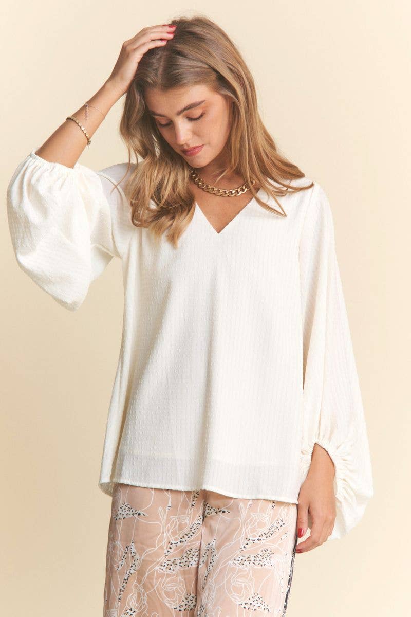 Balloon Sleeve Blouse
