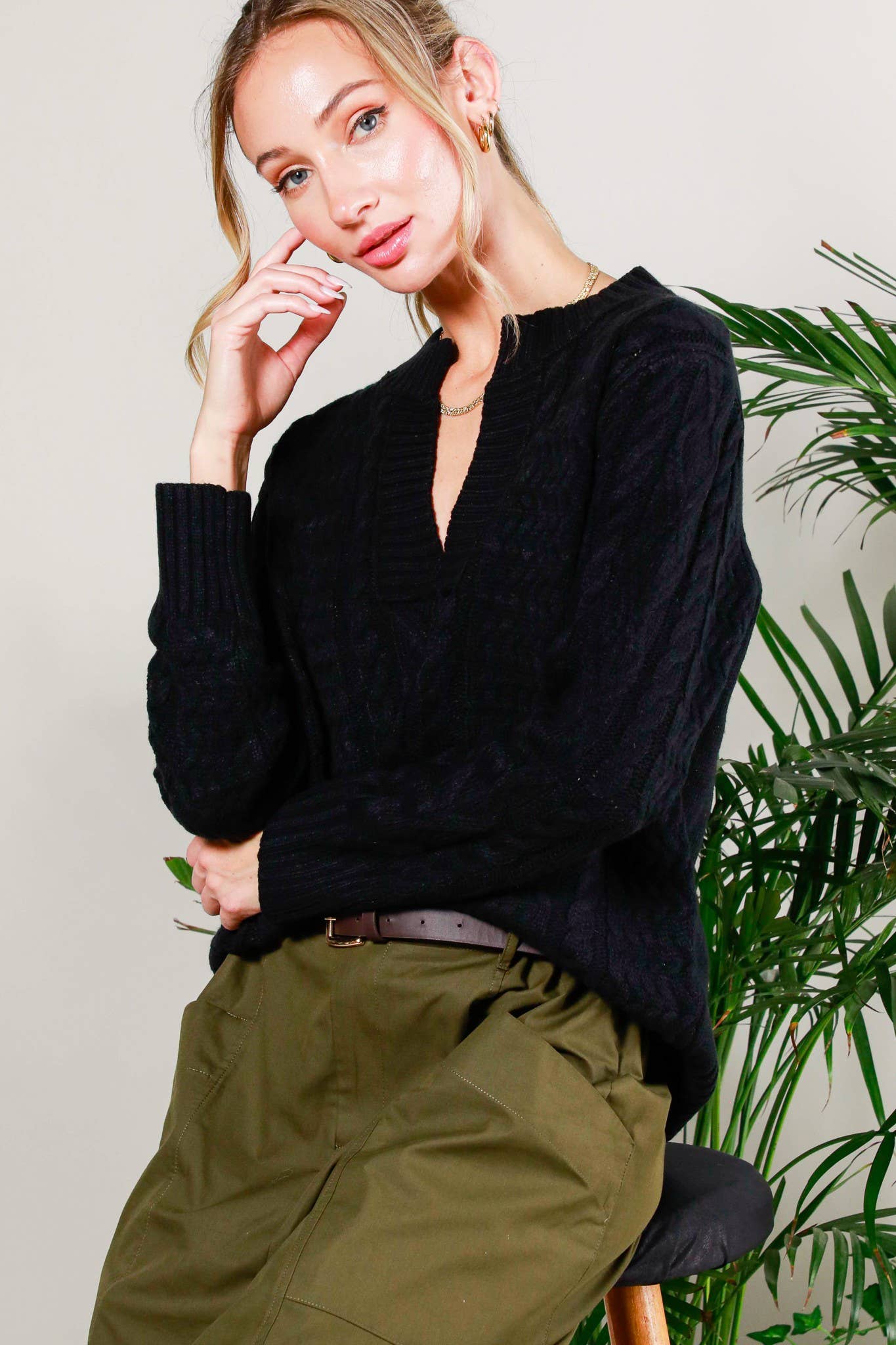 Ski Babe Vneck Sweater