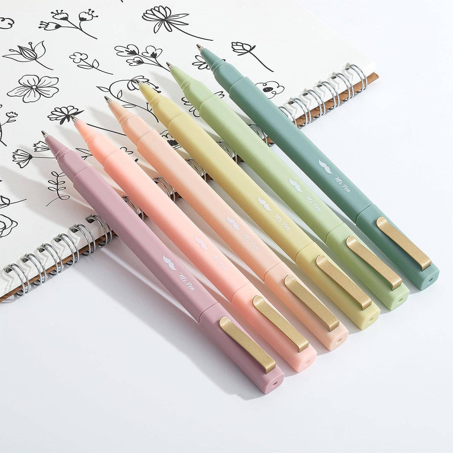 6-Pack Black Ink Fast Dry Pens