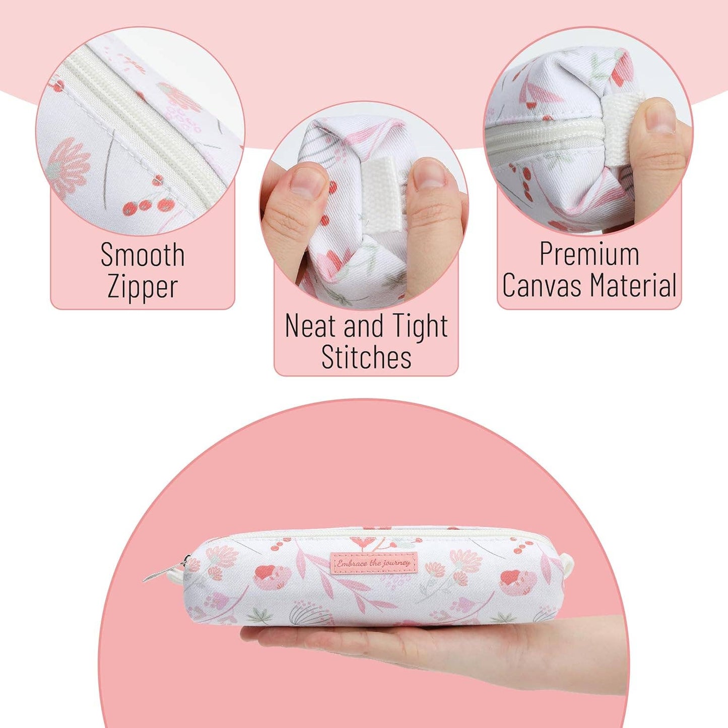 Pencil Case Pink Floral