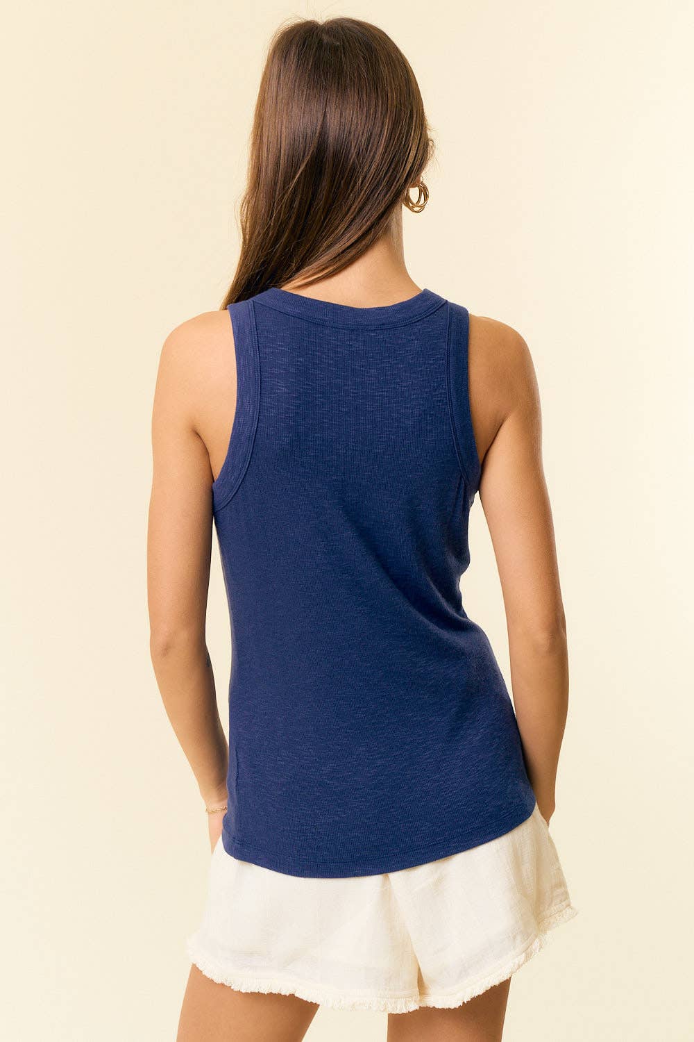 Racer Back Ribbed Tank