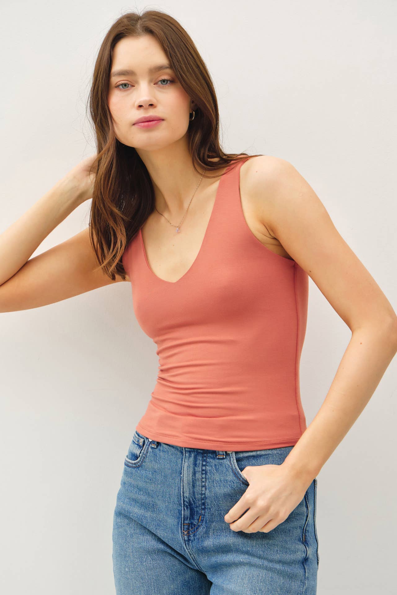 Basic Babe Vneck Tank