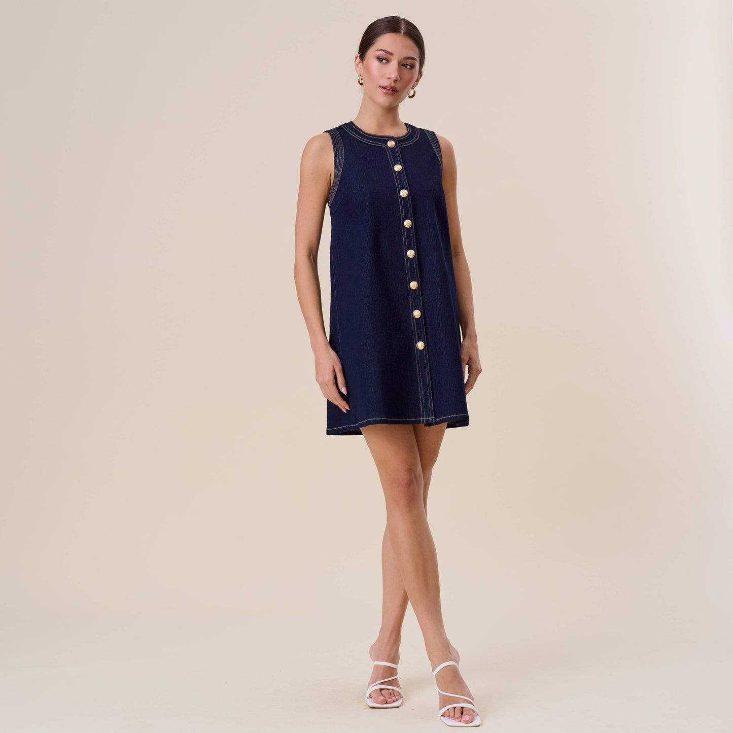 Ibiza Nights Button Dress