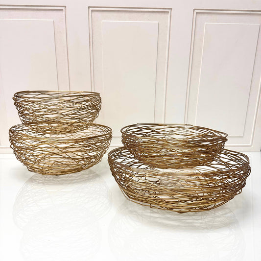 Iron Gold Woven Basket