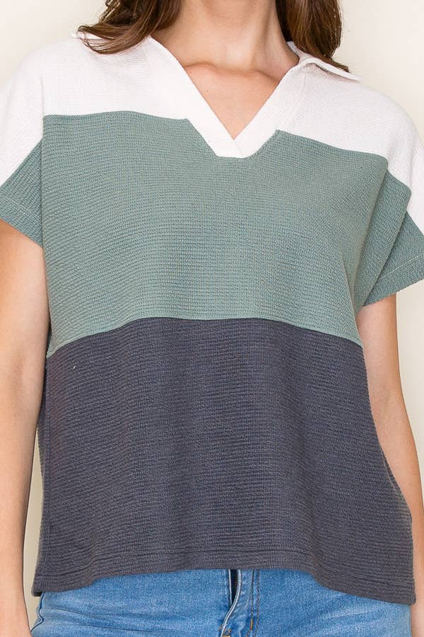 Saige Colorblock Top