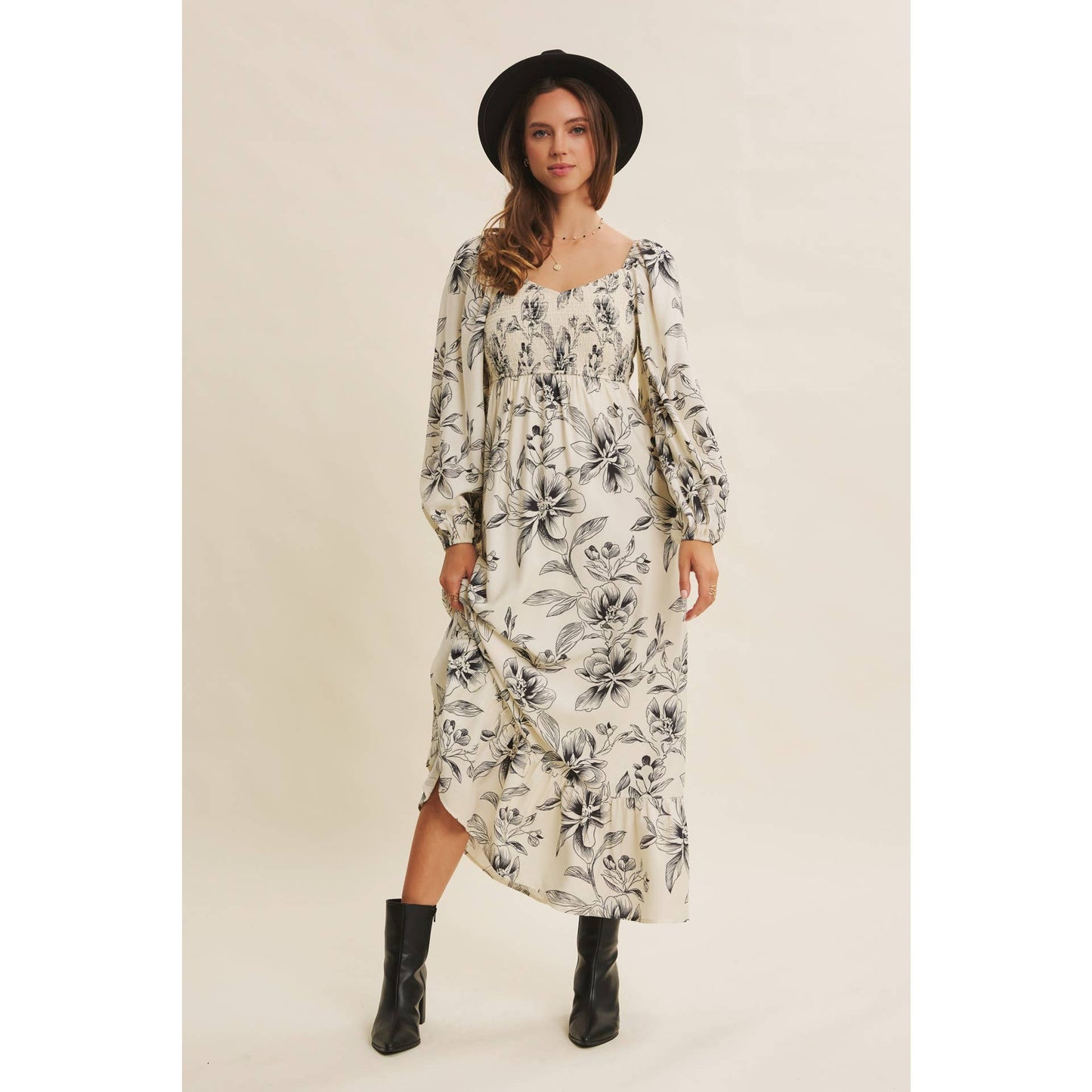 Smocked Dreams Floral Dress